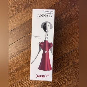Alessi Anna G. Corkscrew in limited edition red